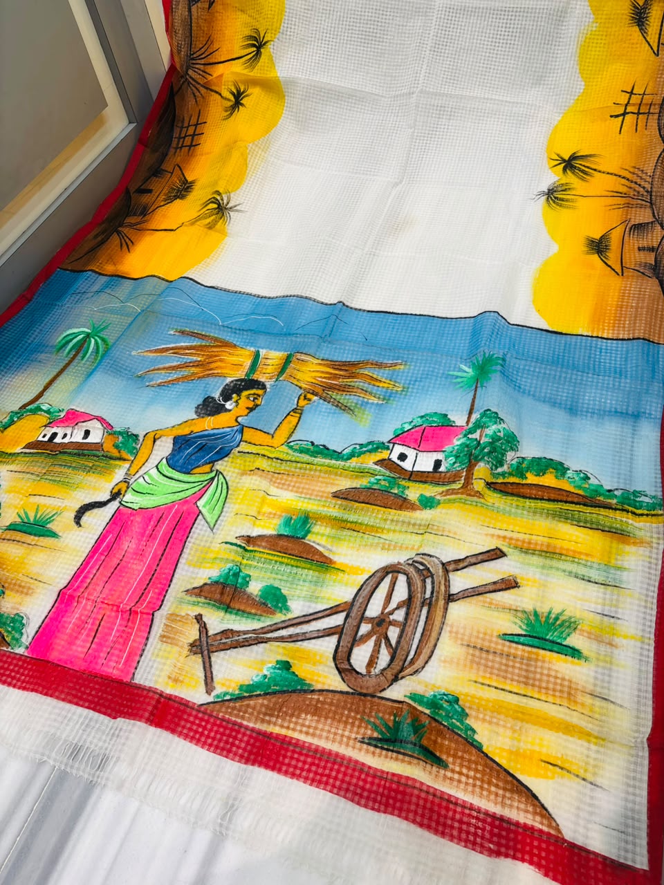 Madhumalati Hand Painted Resham Kota Saree