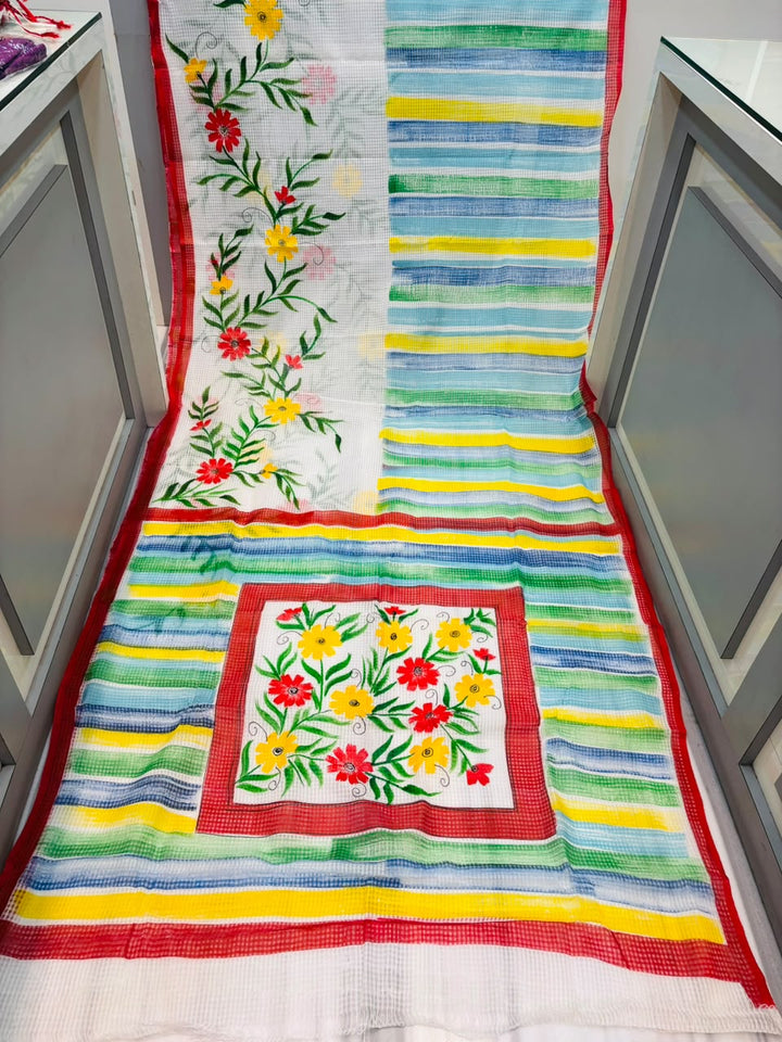 Mallika Hand Painted Resham Kota Saree