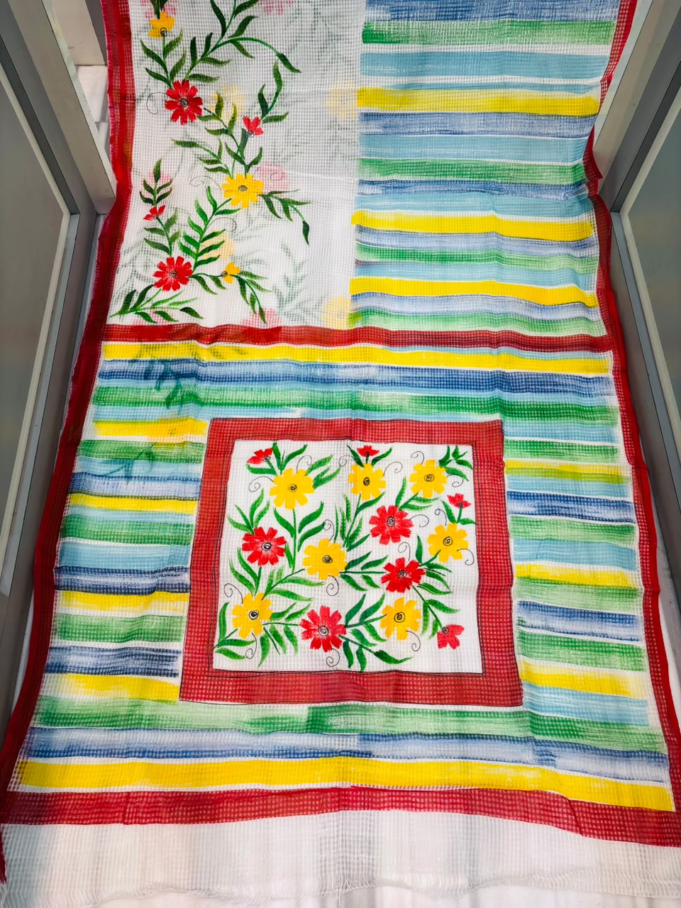 Mallika Hand Painted Resham Kota Saree