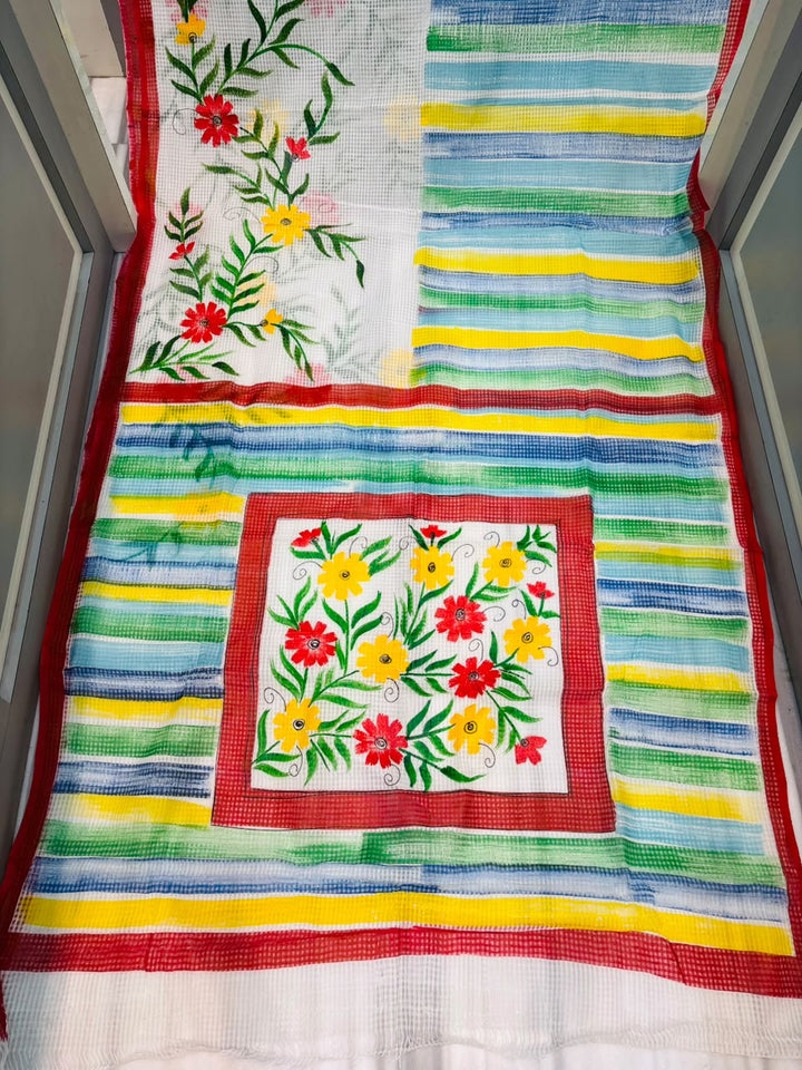 Mallika Hand Painted Resham Kota Saree