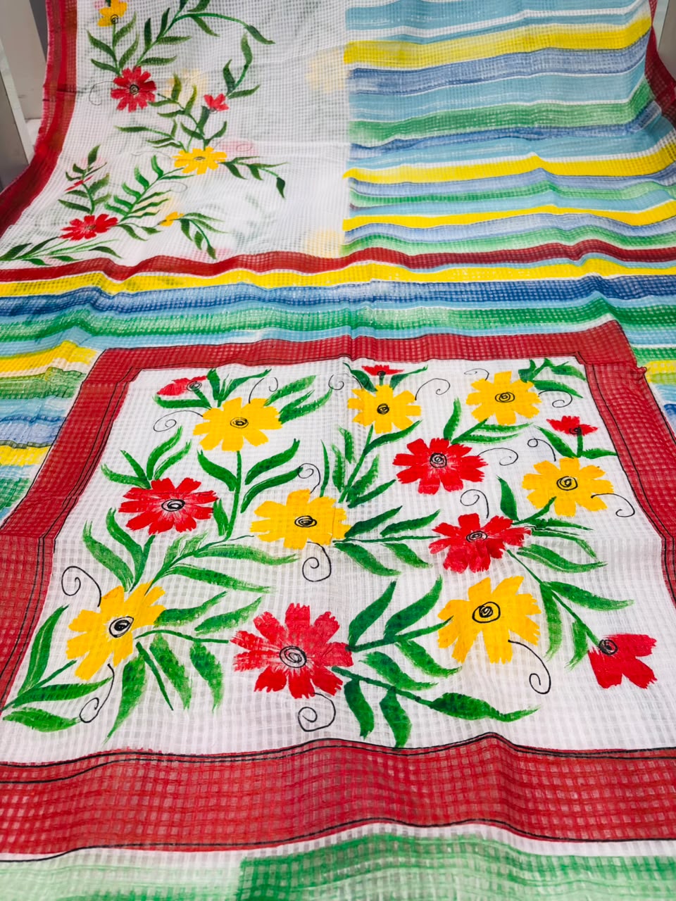 Mallika Hand Painted Resham Kota Saree