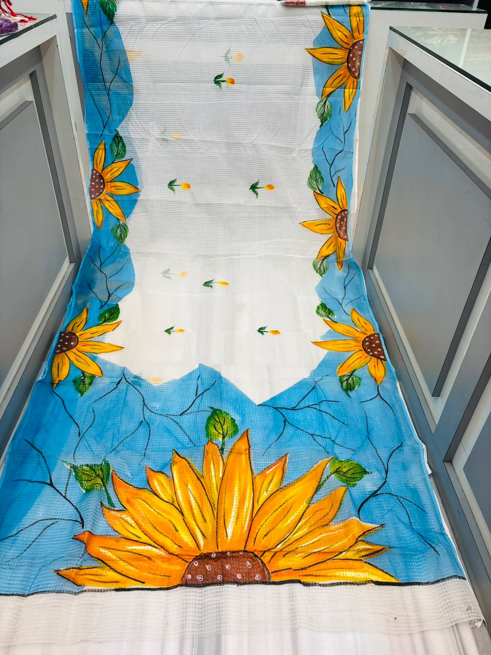 Surjomukhi Maya Hand Painted Resham Kota Saree