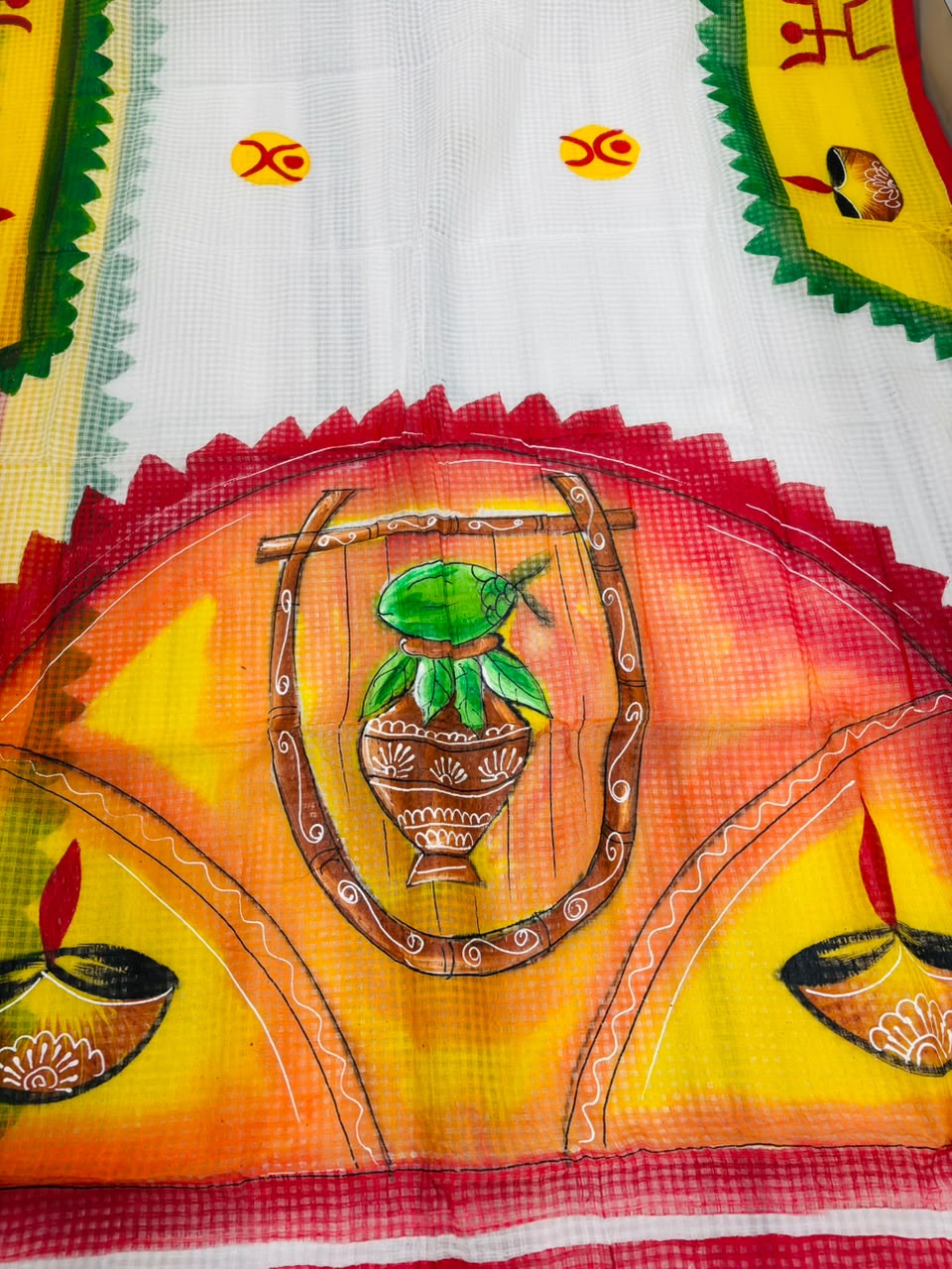 Chandika Hand Painted Resham Kota Saree