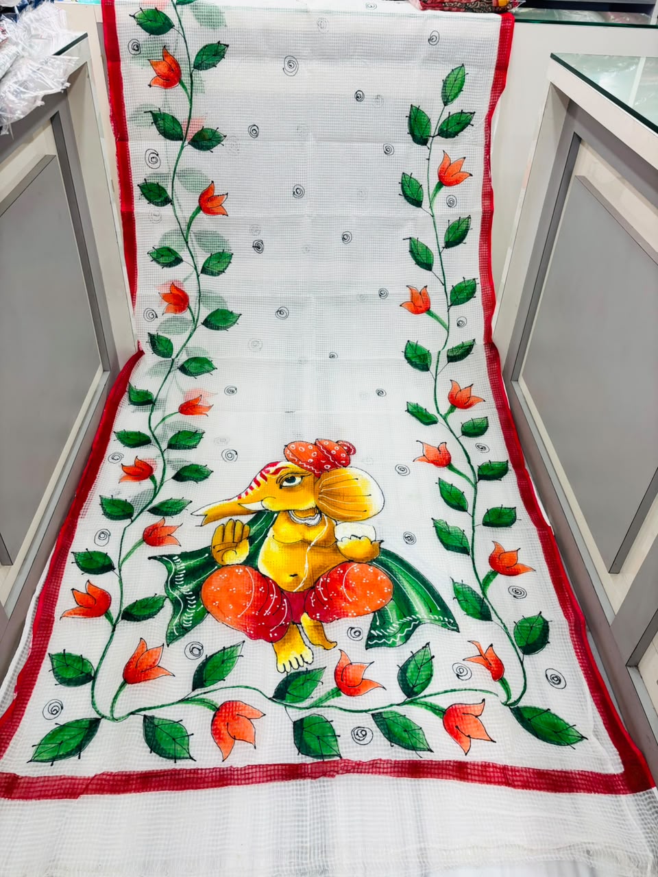 Ekadanta Hand Painted Resham Kota Saree