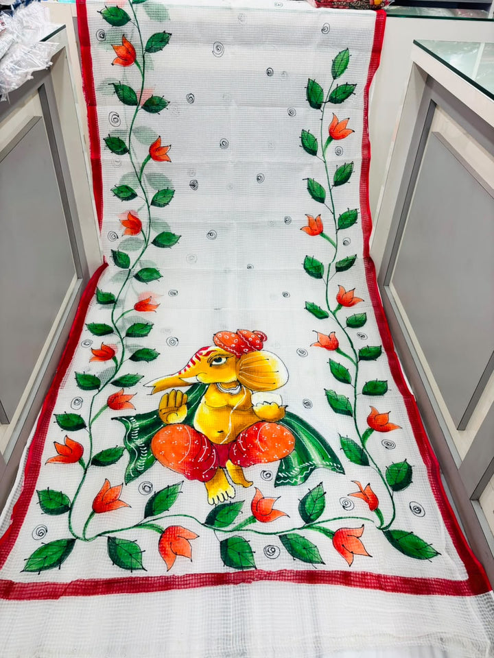 Ekadanta Hand Painted Resham Kota Saree
