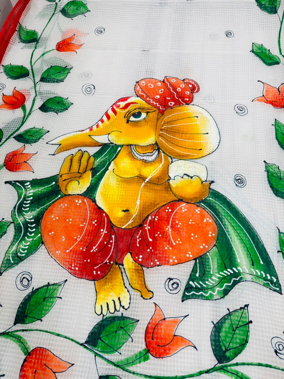 Ekadanta Hand Painted Resham Kota Saree