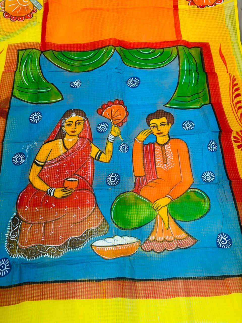 Shasthi Saaj Hand Painted Resham Kota Saree
