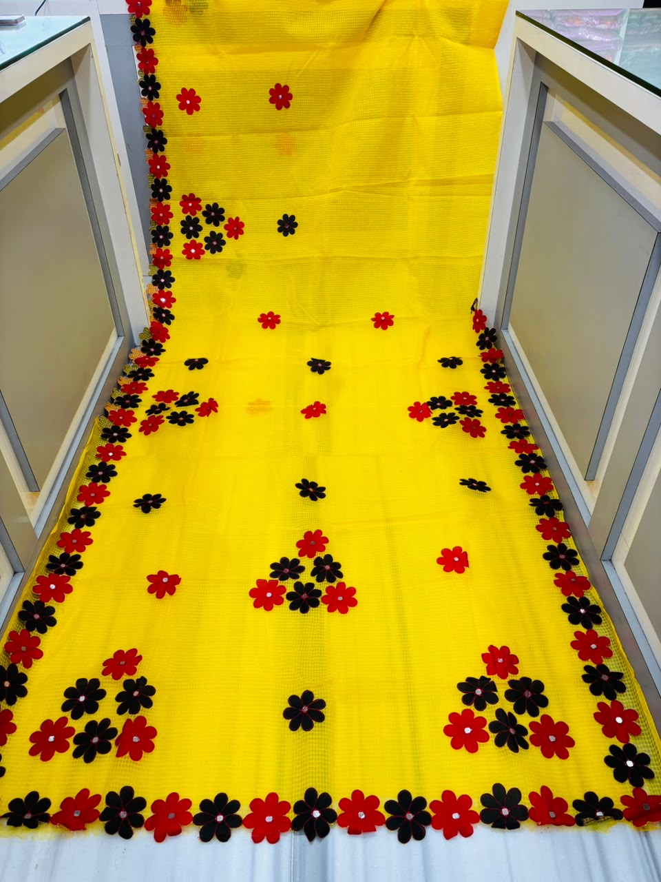 Surobhilata Reshom Kota Applique Saree