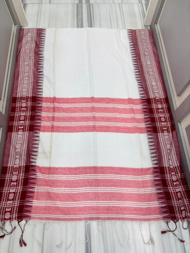 Uma Shakti khadi Jamdani Saree