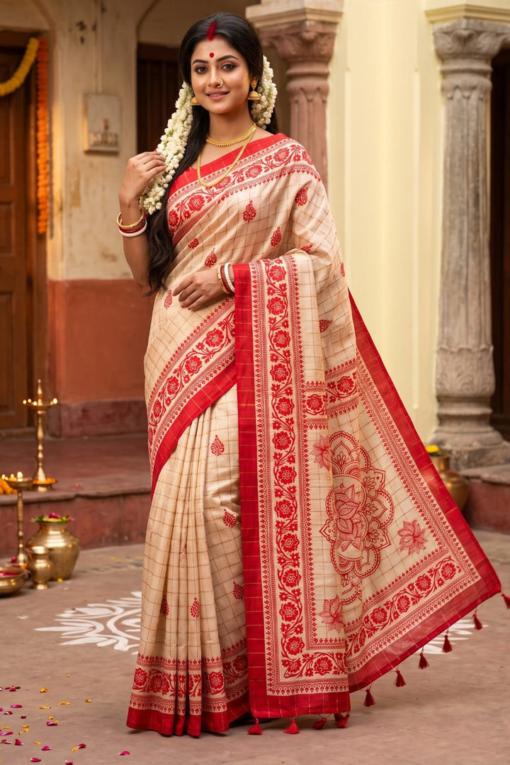 Sucharita -Semi Tussar Silk Saree