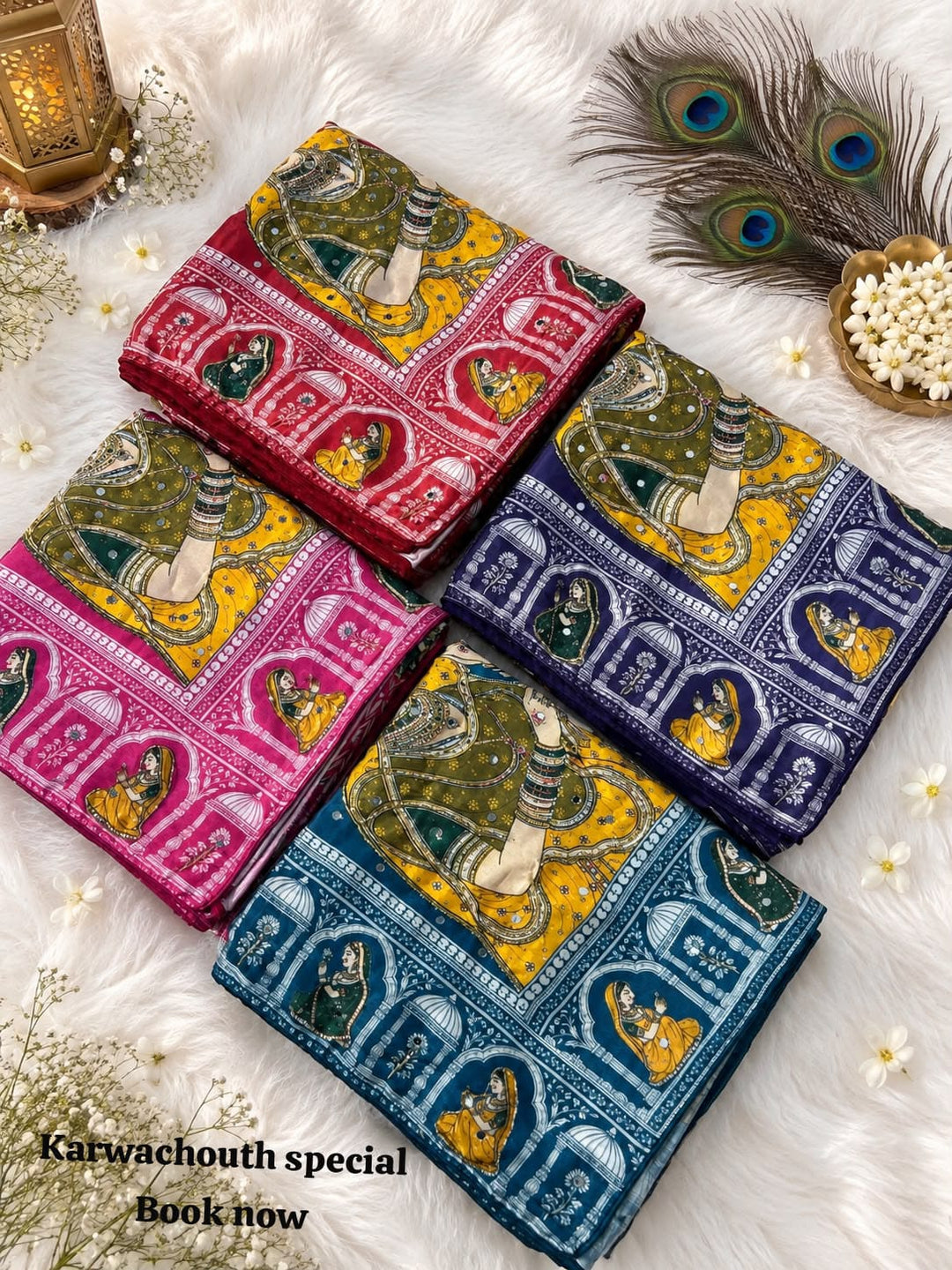 Love in Reflection - Chinnon Silk Mirrorwork Saree