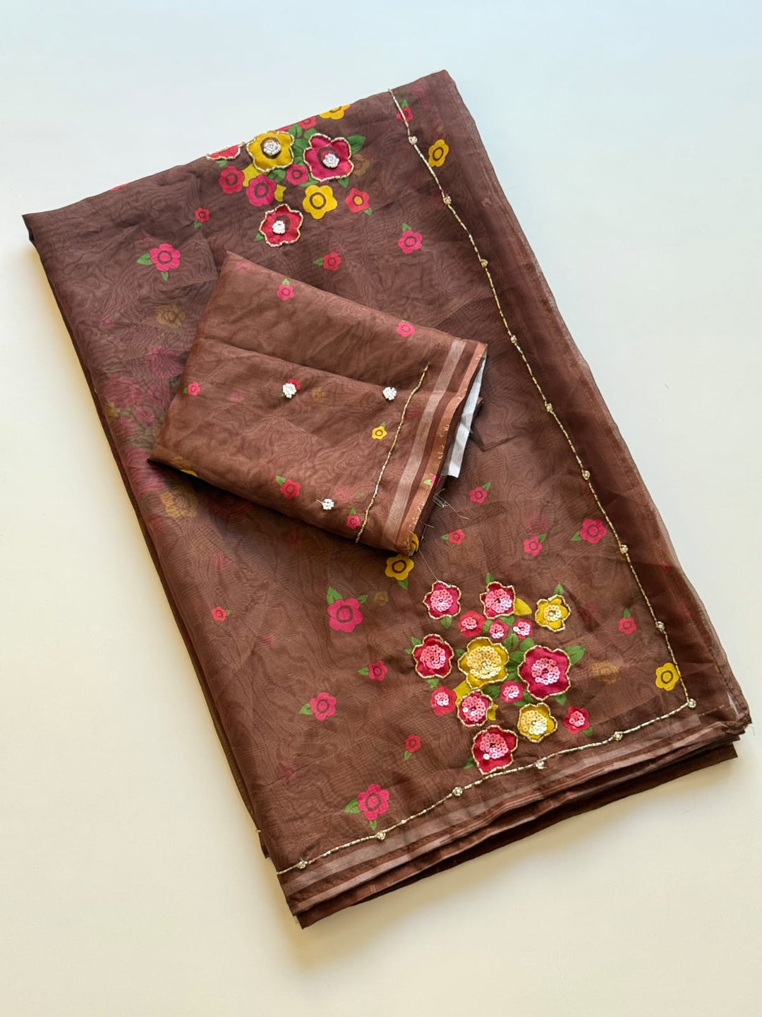 Lustrous Legacy Tabby Organza Saree