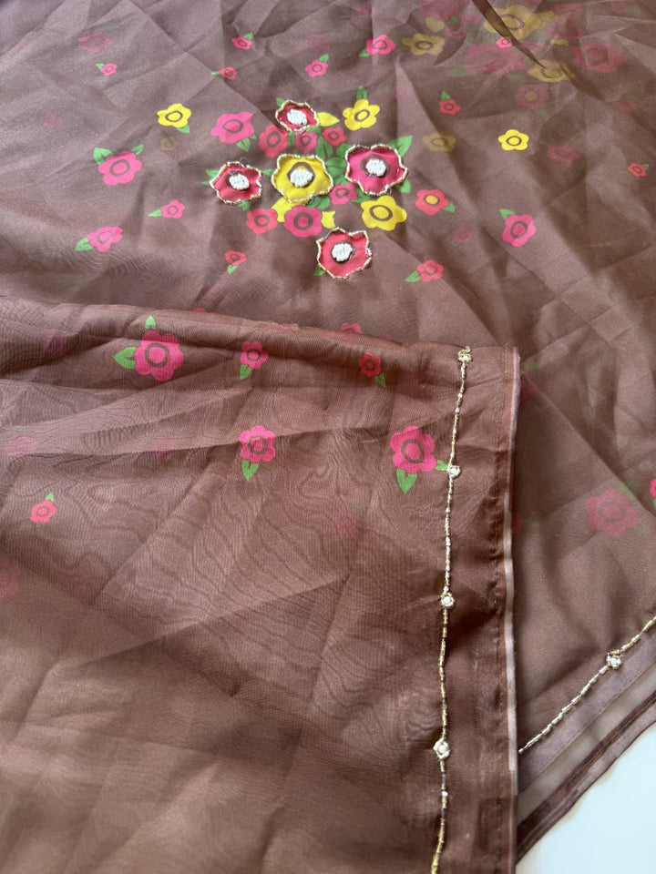 Lustrous Legacy Tabby Organza Saree