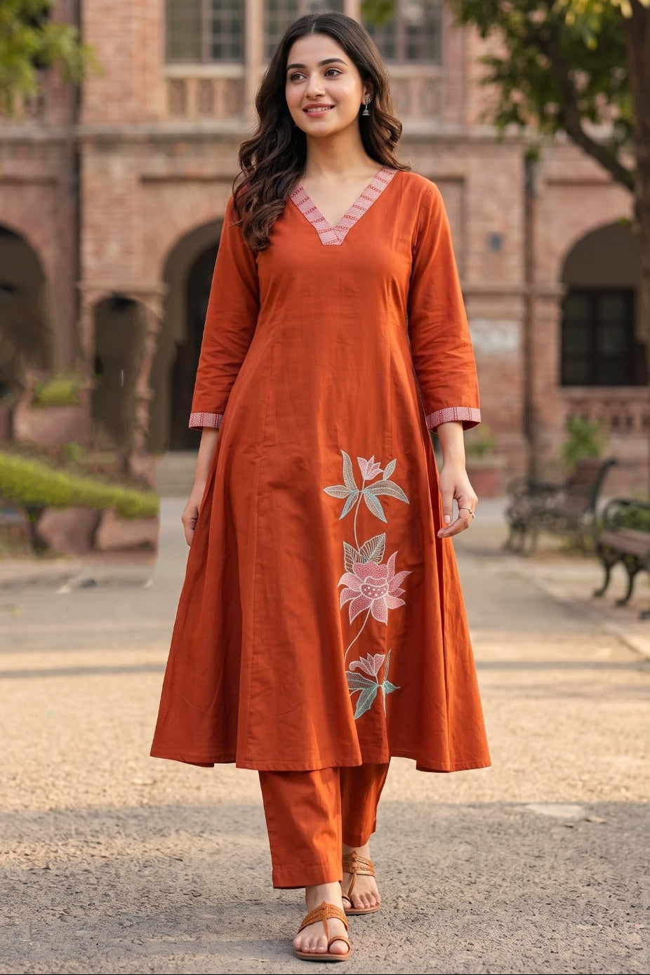 Avika Cotton Kurti Set