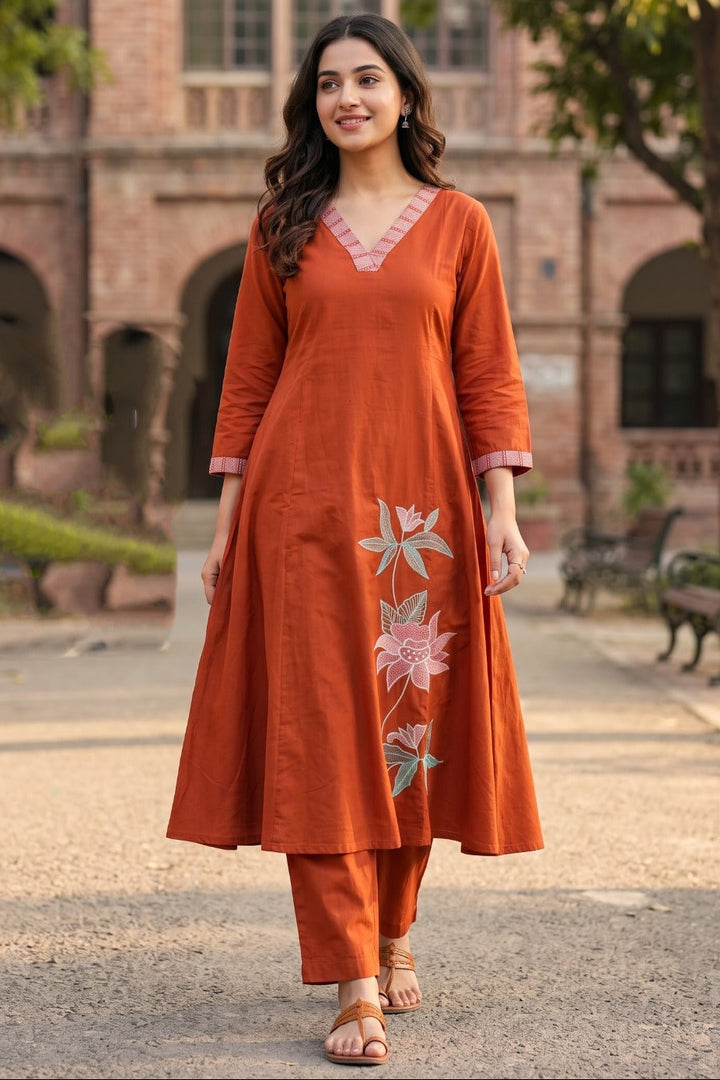 Avika Cotton Kurti Set