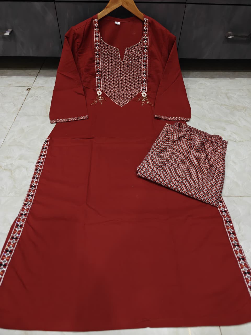 Skywhirl Cotton Kurti Set