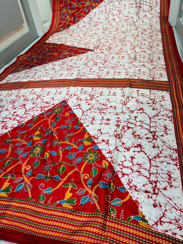 Trikon Ranga Fancy Silk Saree