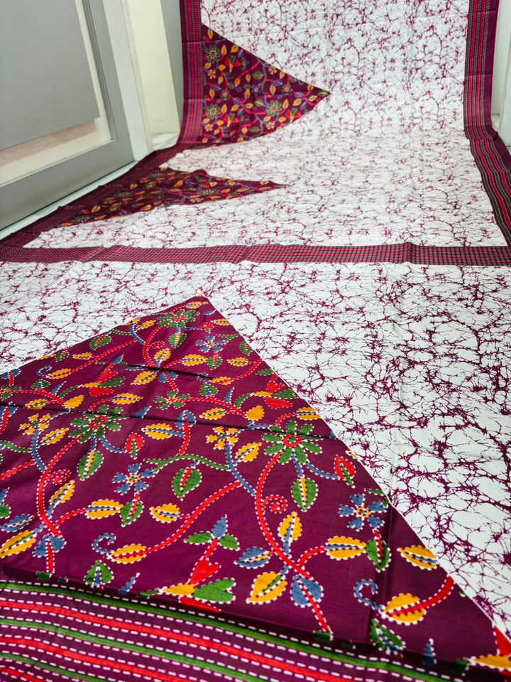 Trikon Ranga Fancy Silk Saree