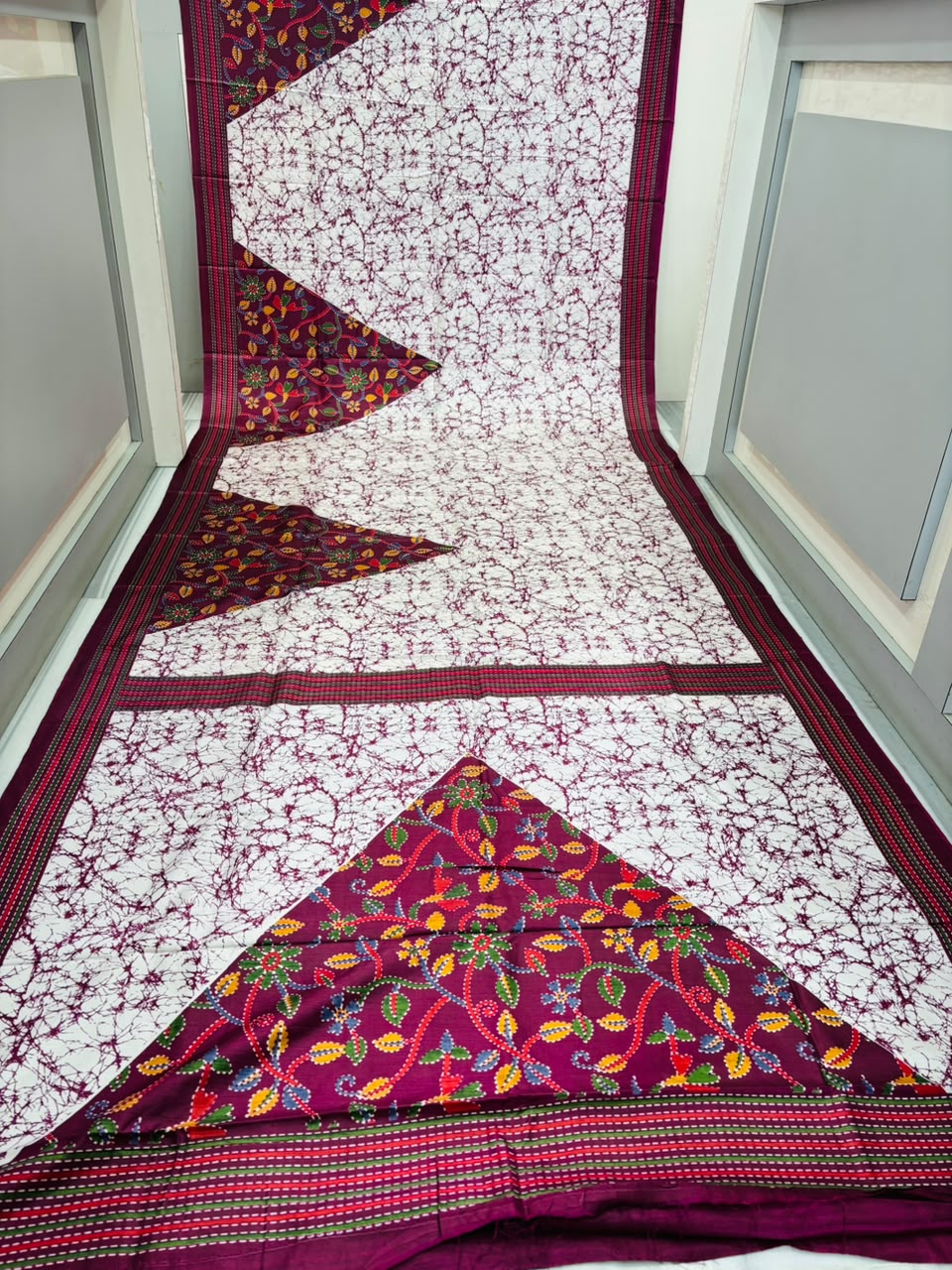 Trikon Ranga Fancy Silk Saree
