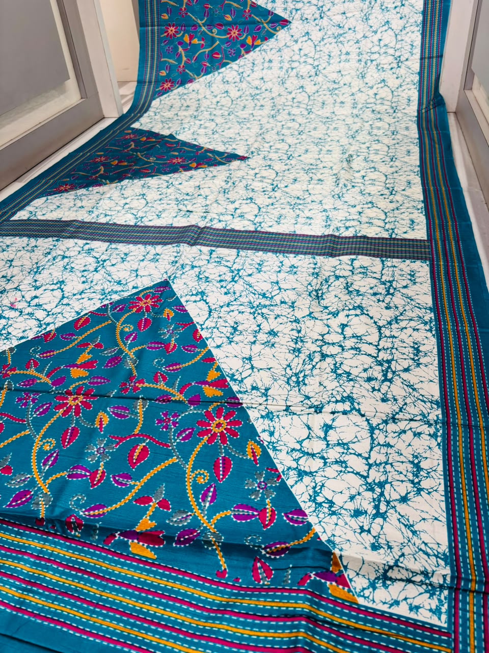 Trikon Ranga Fancy Silk Saree