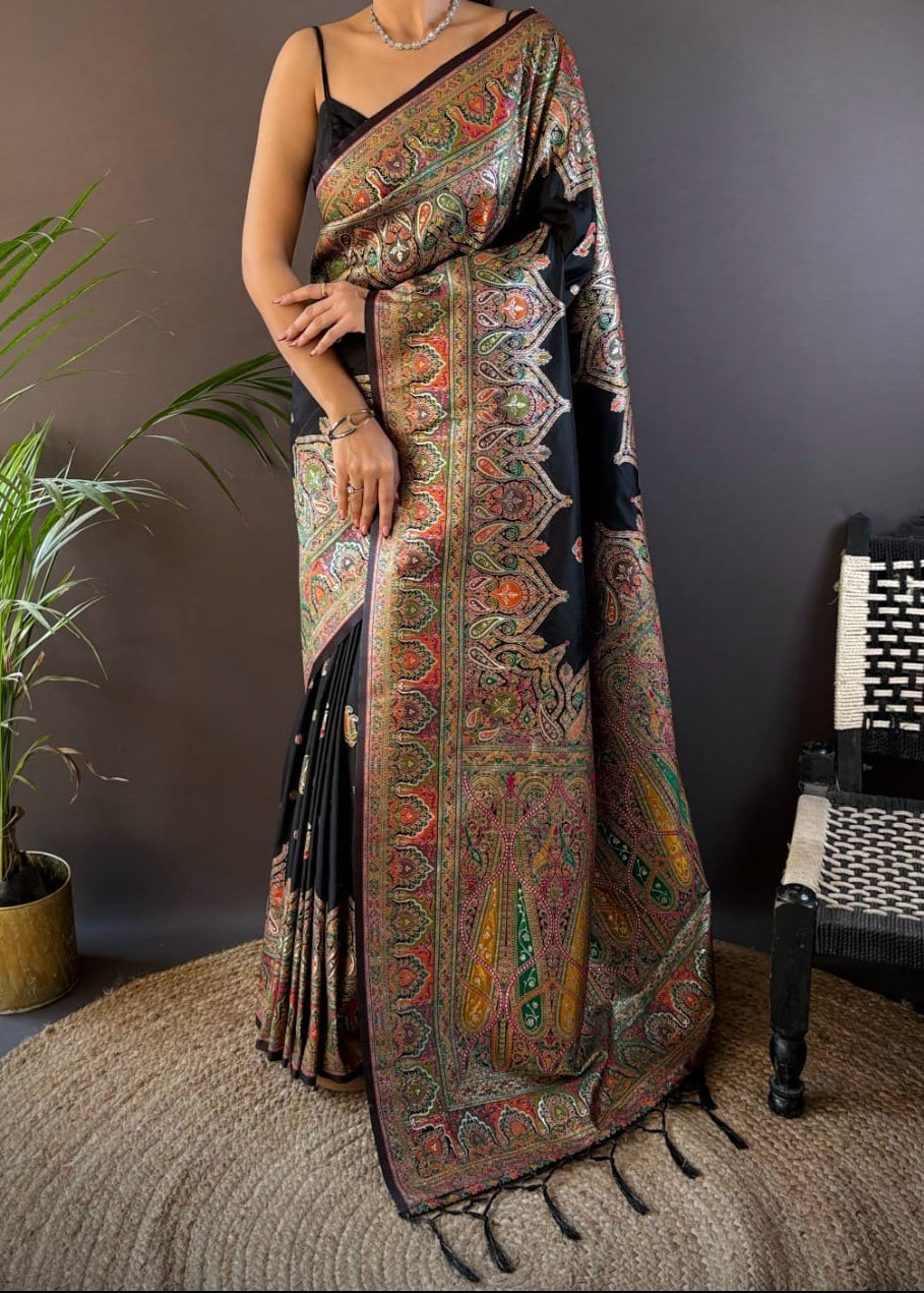 The Story of Her Pashmina Silk Saree