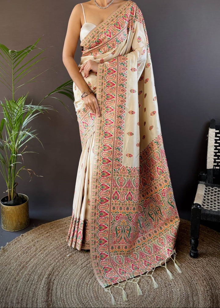 The Story of Her Pashmina Silk Saree