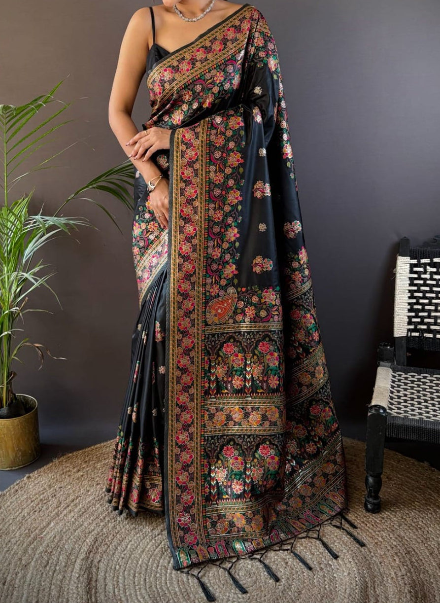The Story of Her Pashmina Silk Saree