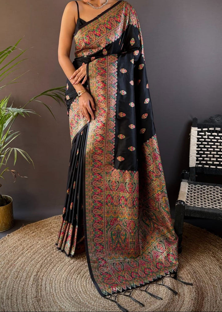The Story of Her Pashmina Silk Saree