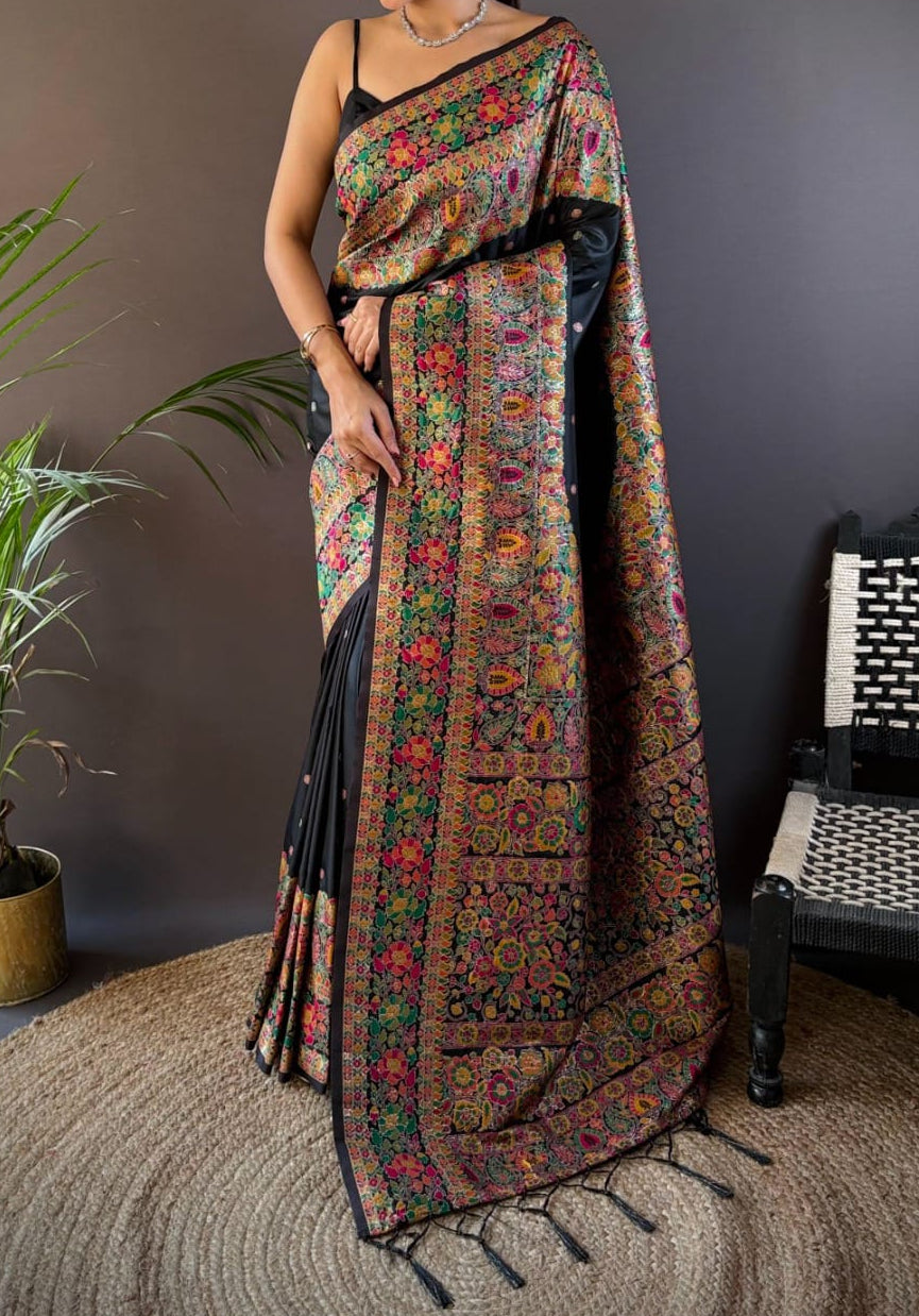The Story of Her Pashmina Silk Saree