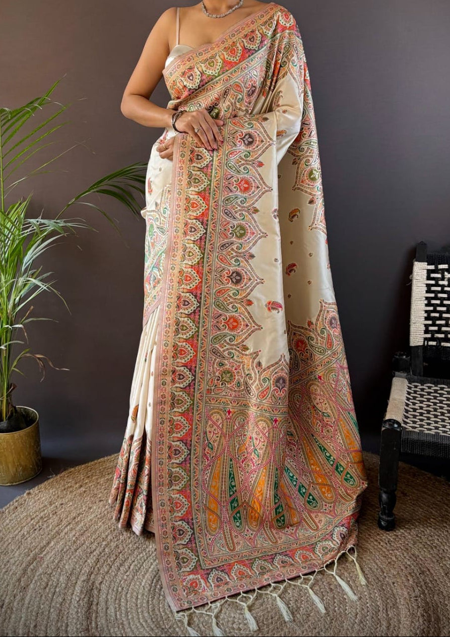 The Story of Her Pashmina Silk Saree