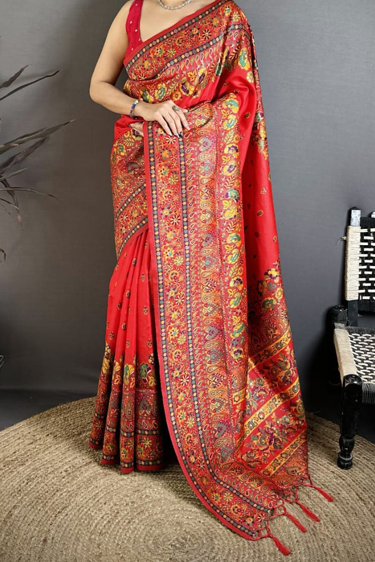 Royal Heirloom Pashmina Silk Saree