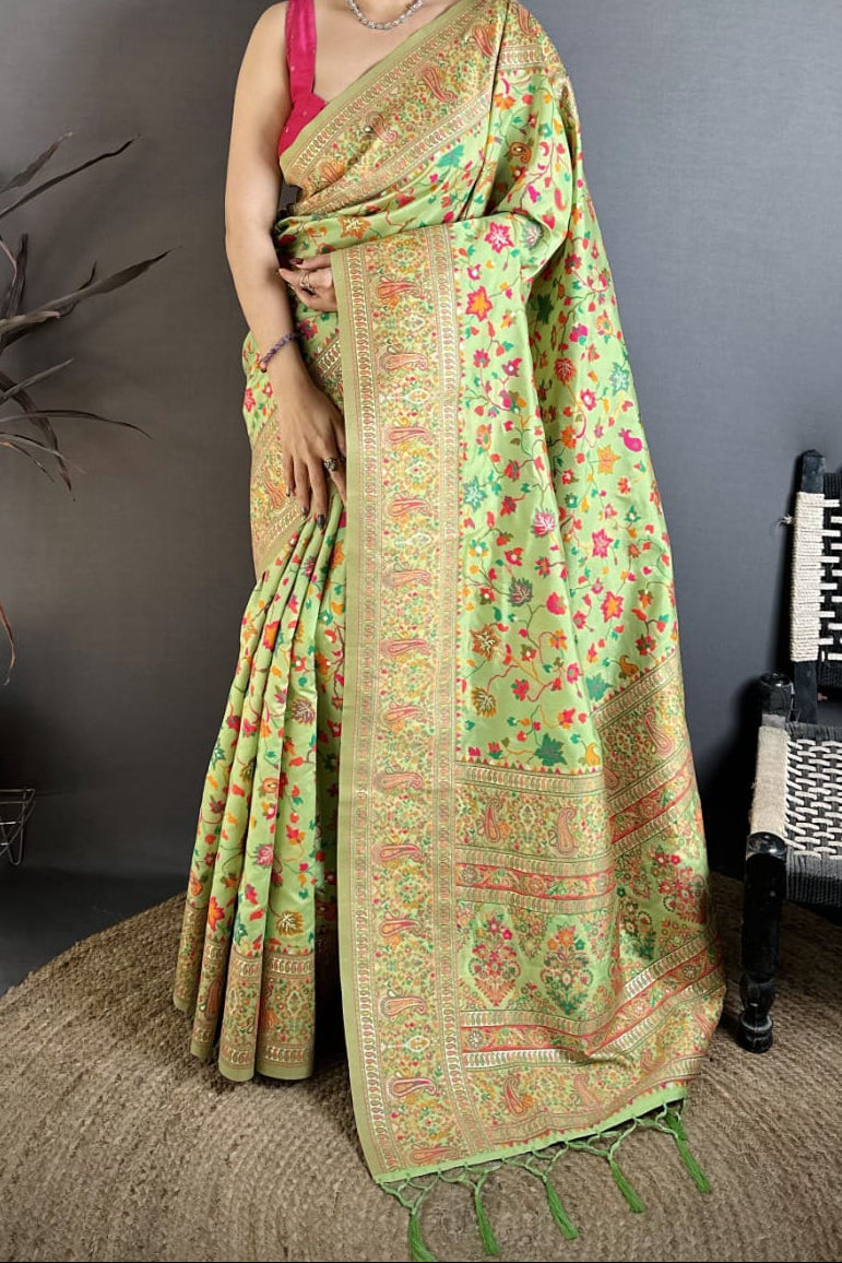 Royal Heirloom Pashmina Silk Saree