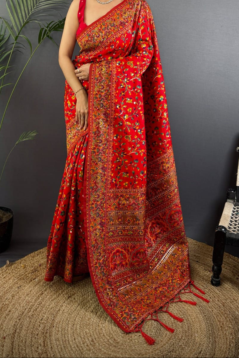Royal Heirloom Pashmina Silk Saree