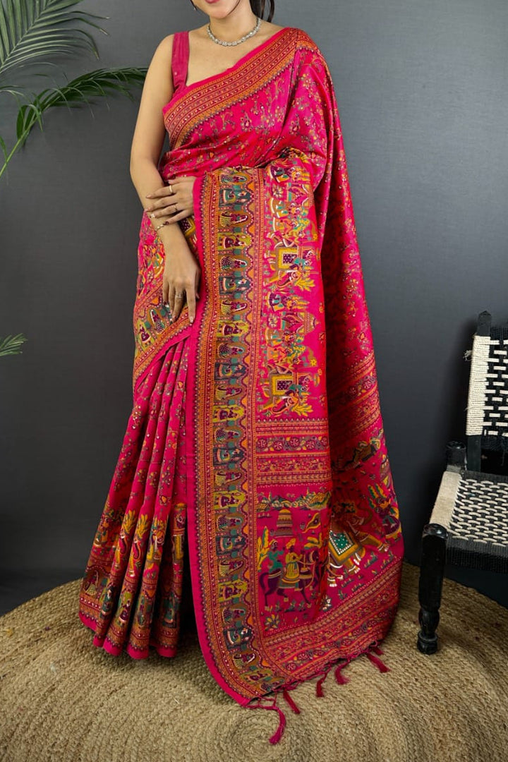 Royal Heirloom Pashmina Silk Saree