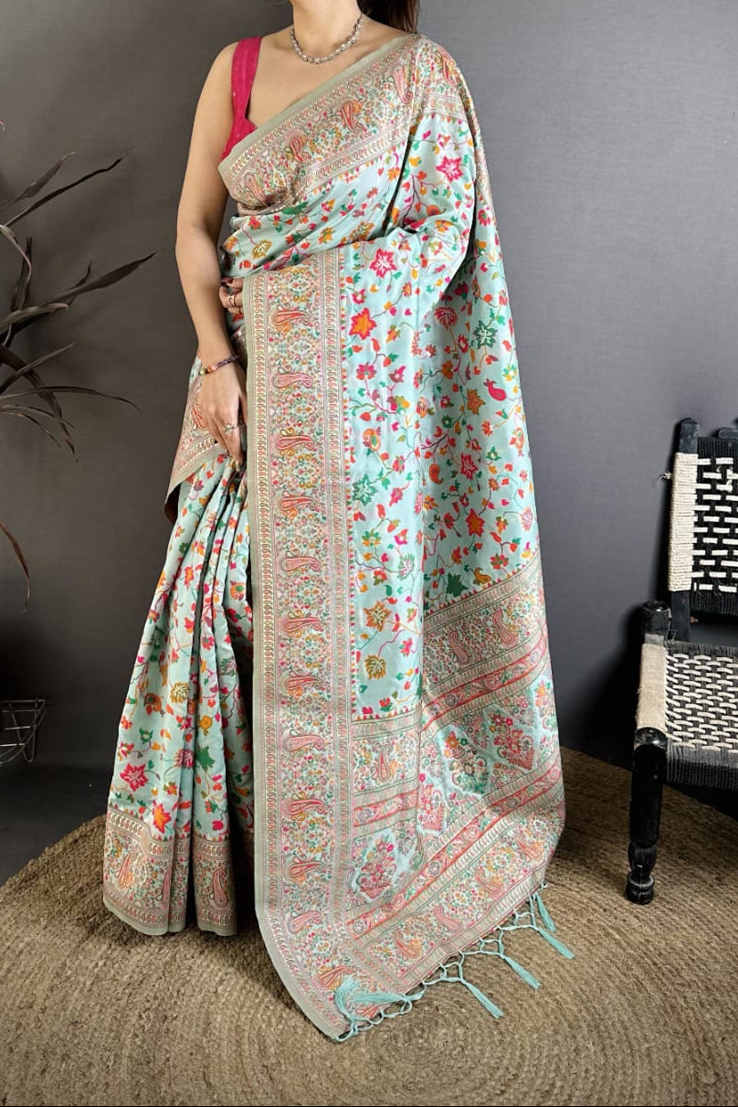 Royal Heirloom Pashmina Silk Saree