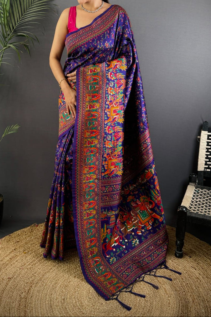 Royal Heirloom Pashmina Silk Saree