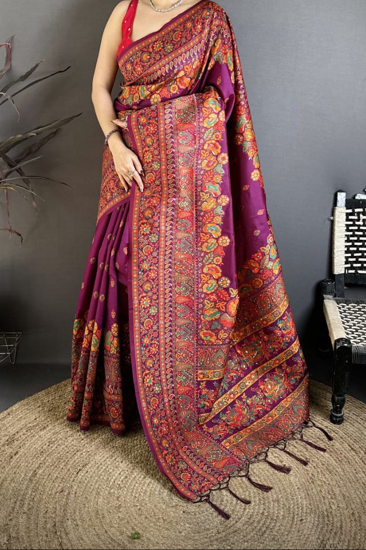 Royal Heirloom Pashmina Silk Saree