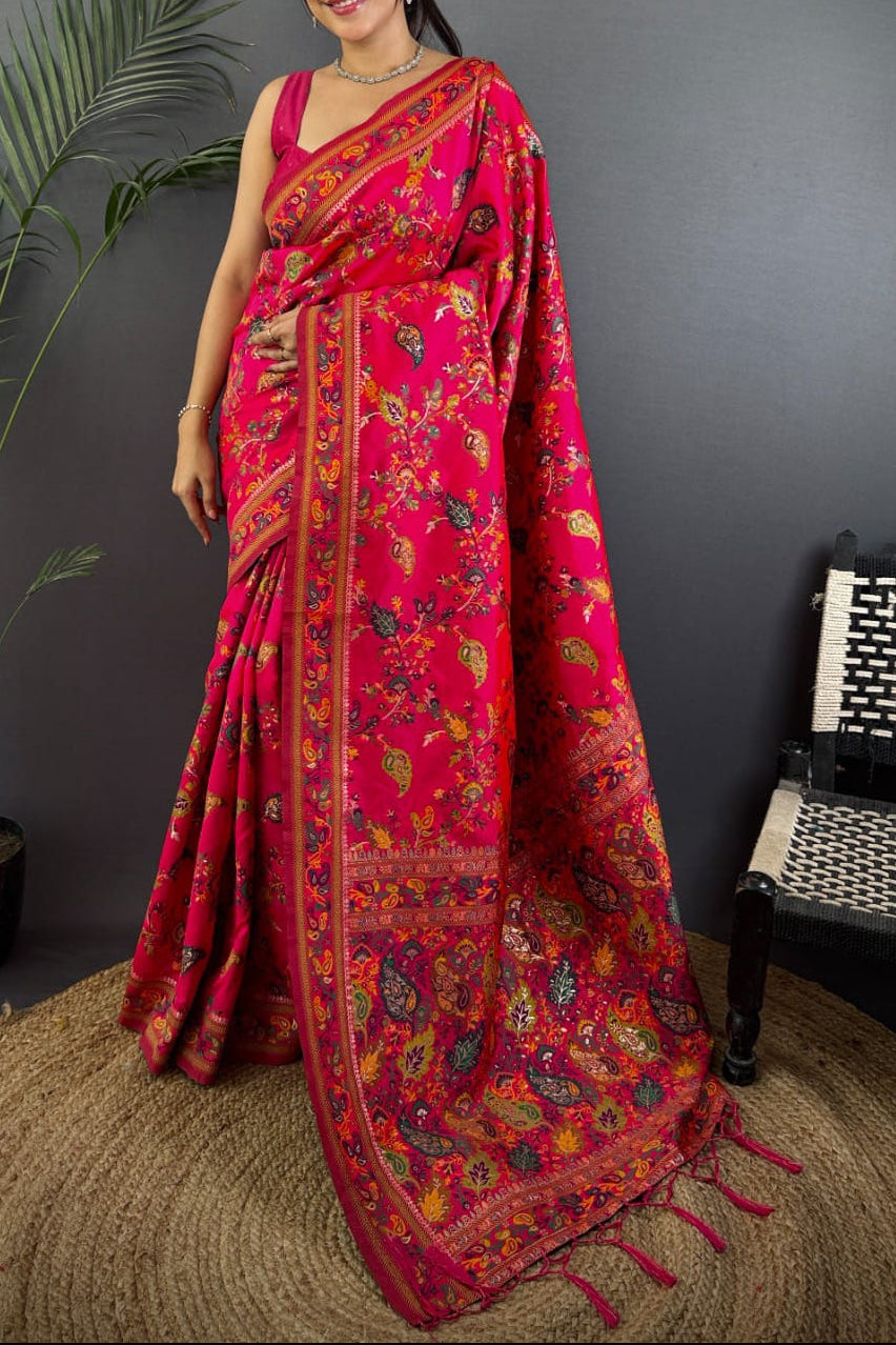 Royal Heirloom Pashmina Silk Saree