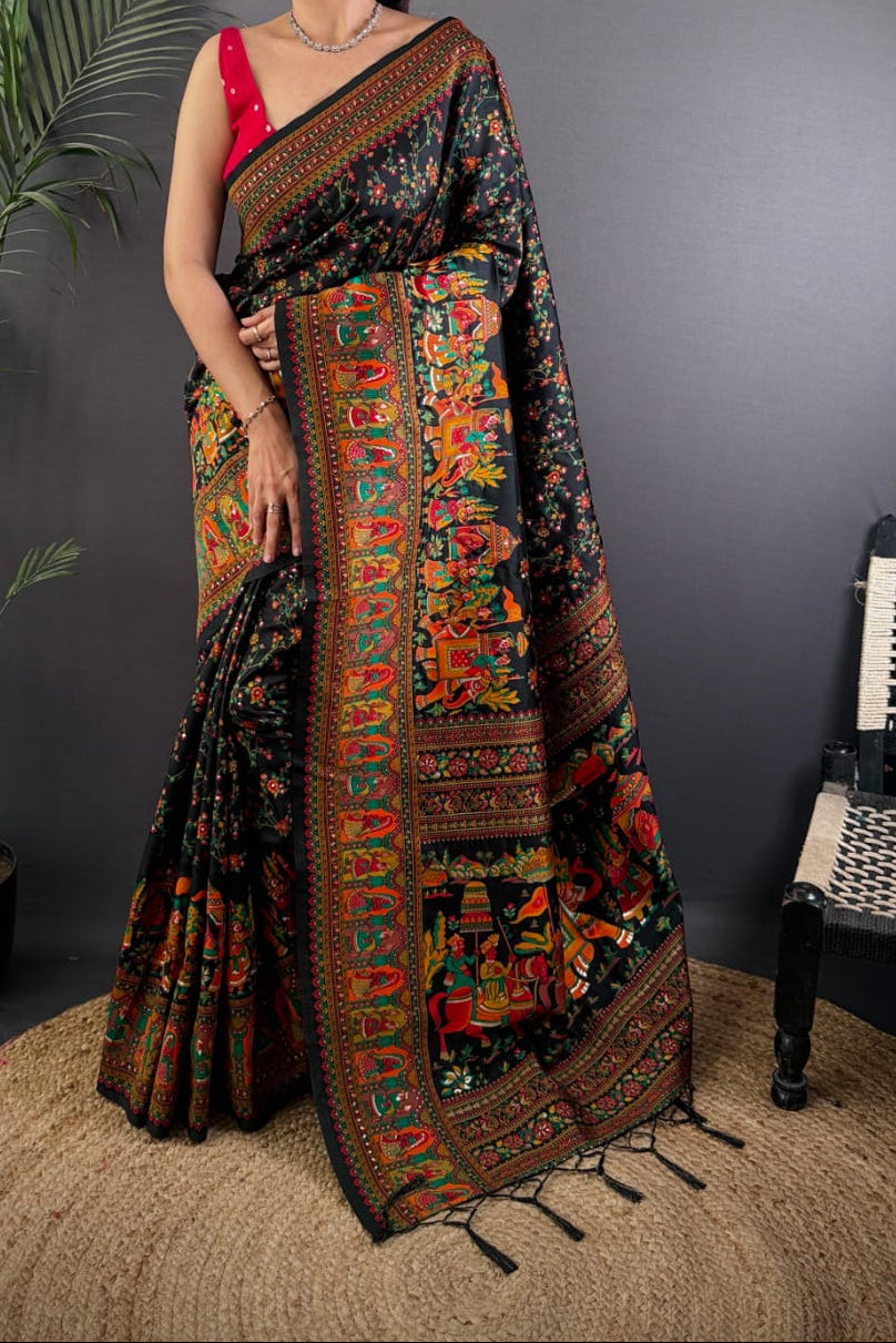 Royal Heirloom Pashmina Silk Saree