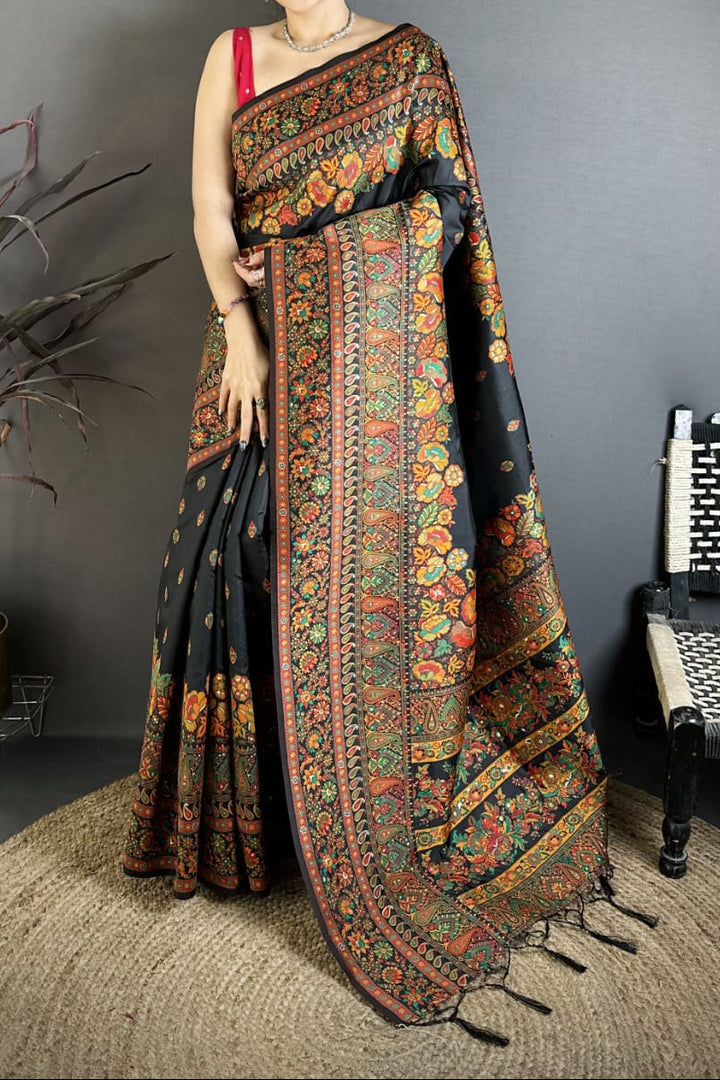 Royal Heirloom Pashmina Silk Saree