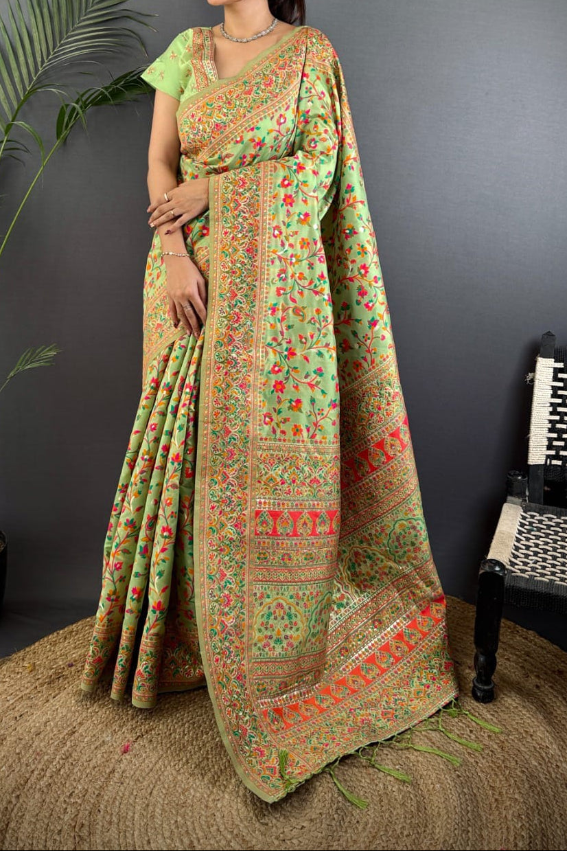 Royal Heirloom Pashmina Silk Saree