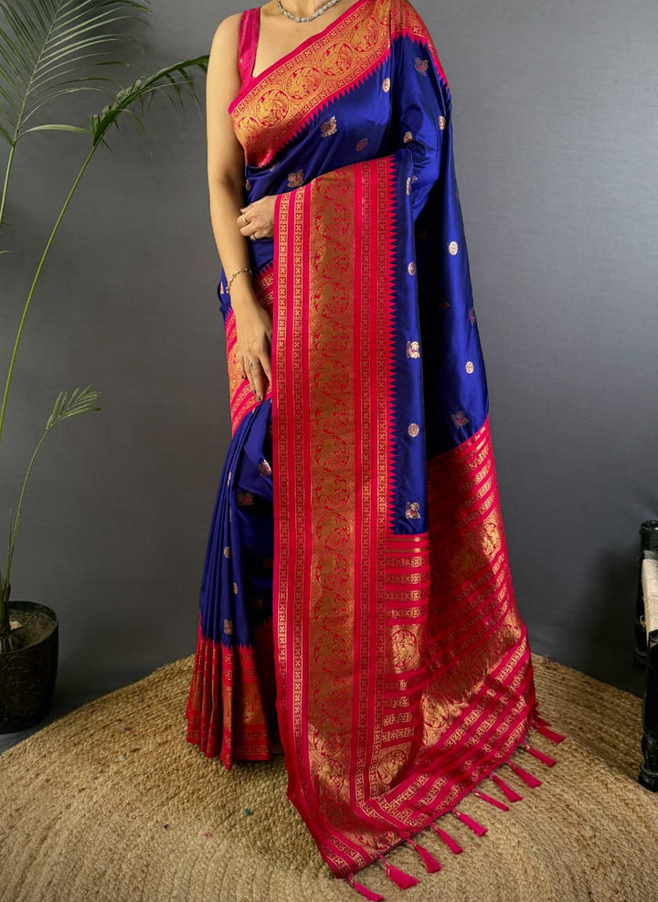 A Tale of Two Tones Fancy Silk Saree
