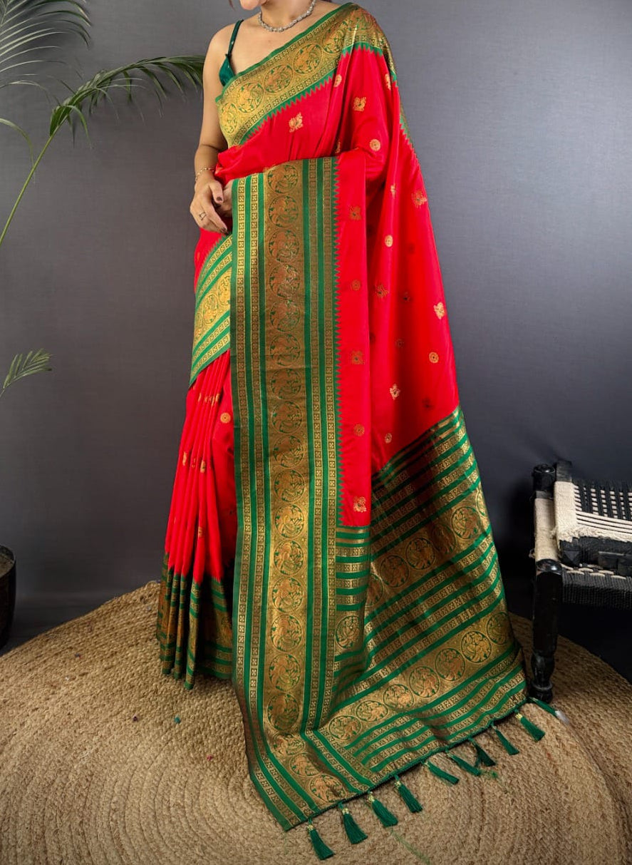 A Tale of Two Tones Fancy Silk Saree
