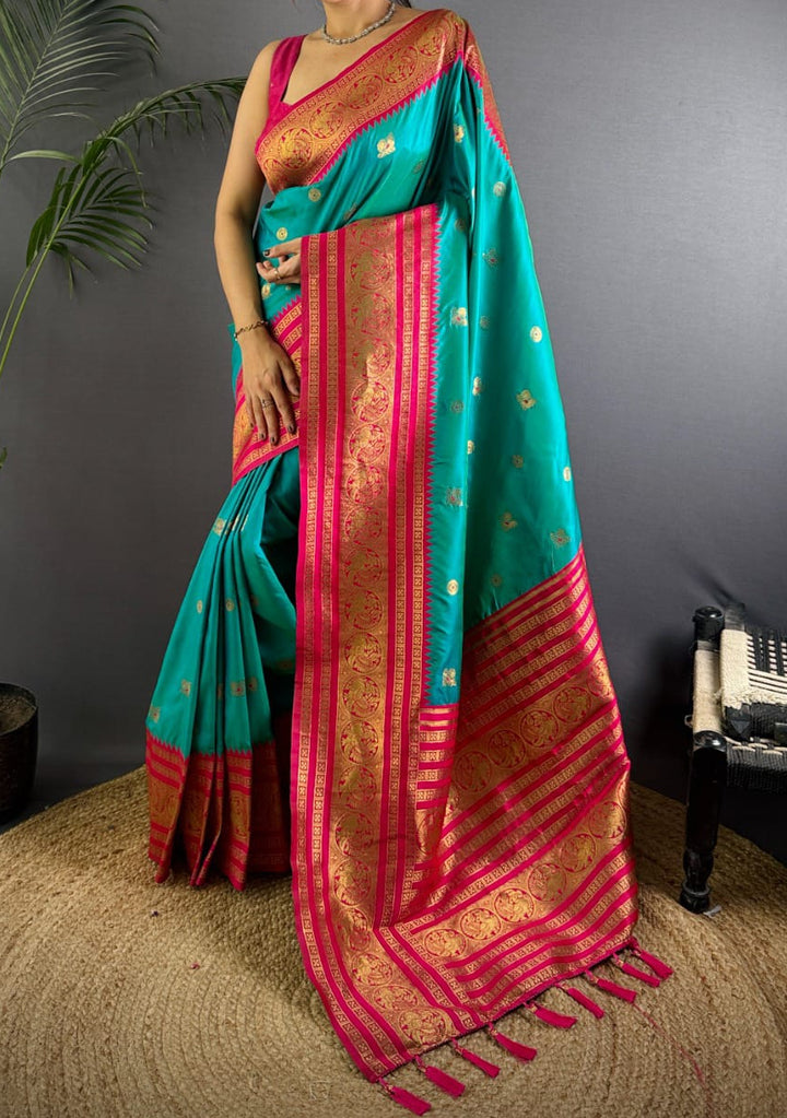 A Tale of Two Tones Fancy Silk Saree