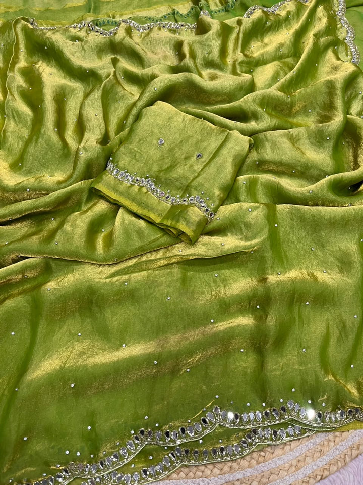 Iconic Glow Satin Silk Saree