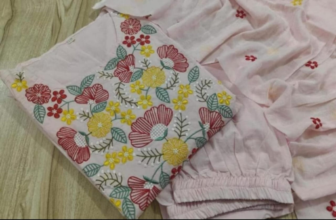 Stellar Sky Cotton Kurti Set