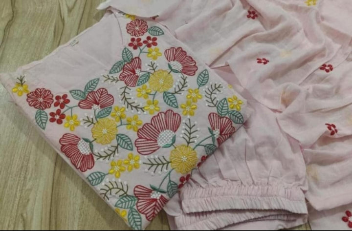 Stellar Sky Cotton Kurti Set