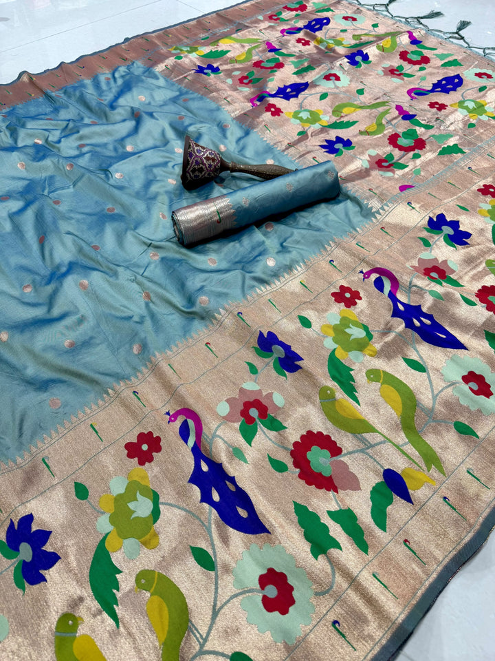 Shahi Kanjivaram Paithani Silk Saree