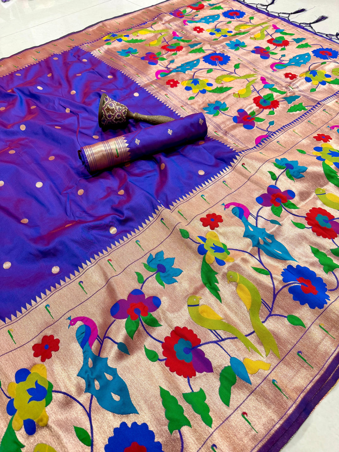Shahi Kanjivaram Paithani Silk Saree