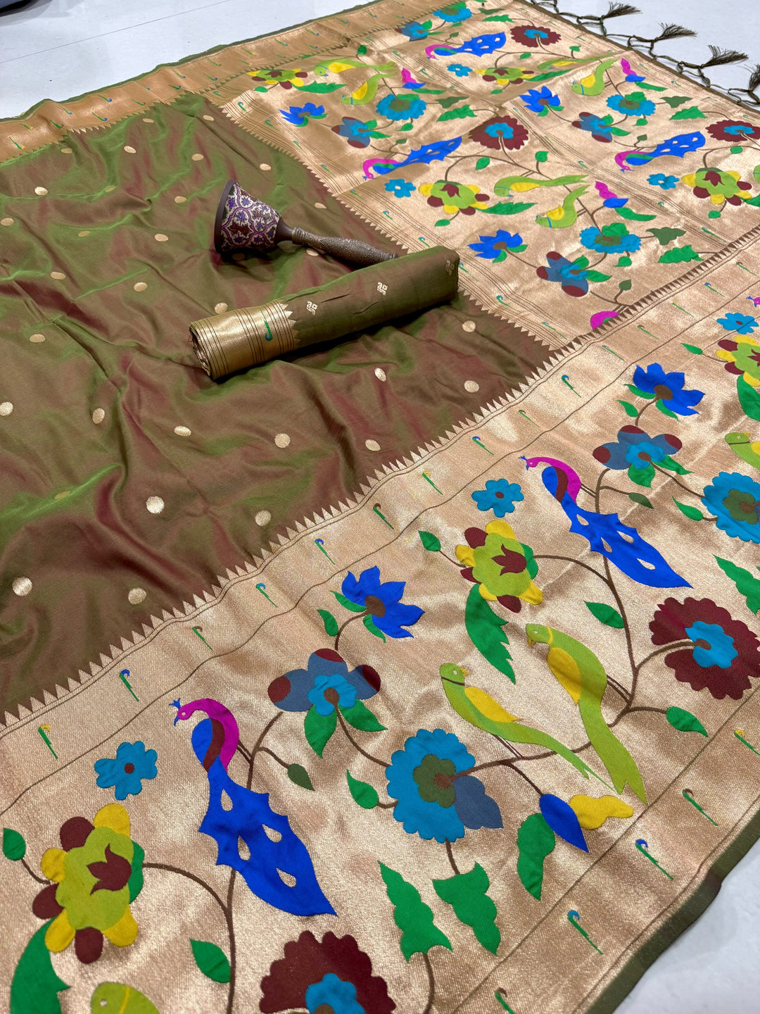 Shahi Kanjivaram Paithani Silk Saree